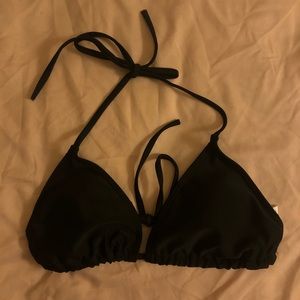Solid black bikini